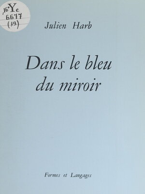cover image of Dans le bleu du miroir